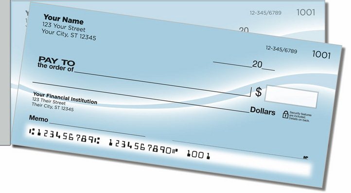 Simple Swoosh Side Tear Personal Checks