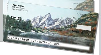 Snow Landscape Side Tear Personalized Checks