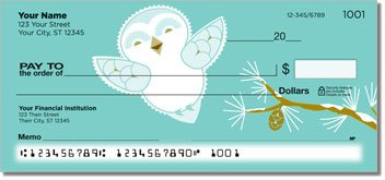 Snow Owl Personalized Checks
