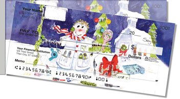 Snow Worker Side Tear Personalized Checks