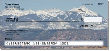 Snowcapped Mountain Personalized Checks
