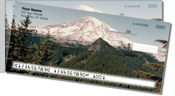 Snowcapped Mountain Side Tear Design Checks