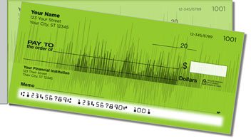 Sound Wave Side Tear Personalized Checks