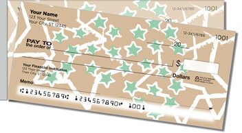 Star Sketch Side Tear Personalized Checks