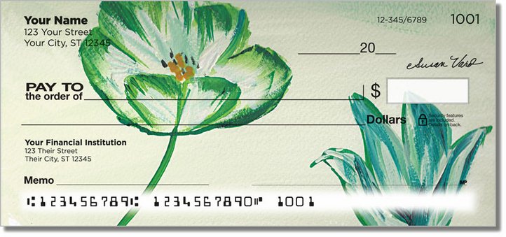 Susan Varo Floral Personal Checks