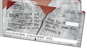 Ten Commandments Side Tear Checks