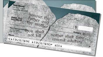 Ten Commandments Side Tear Design Checks