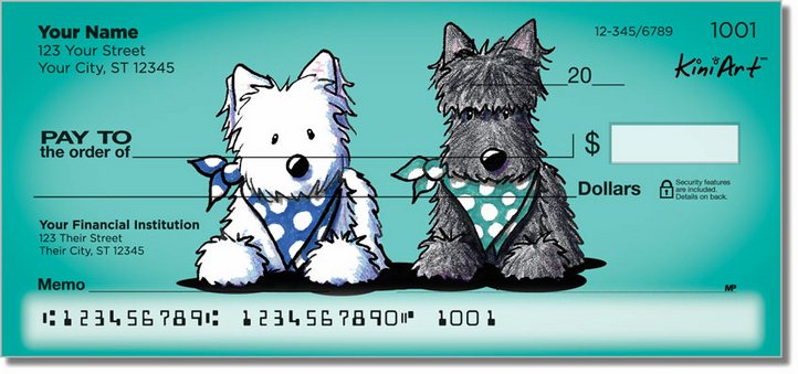 Terrier Friends 2 Personal Checks