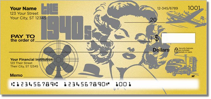 The 1940s Personal Checks