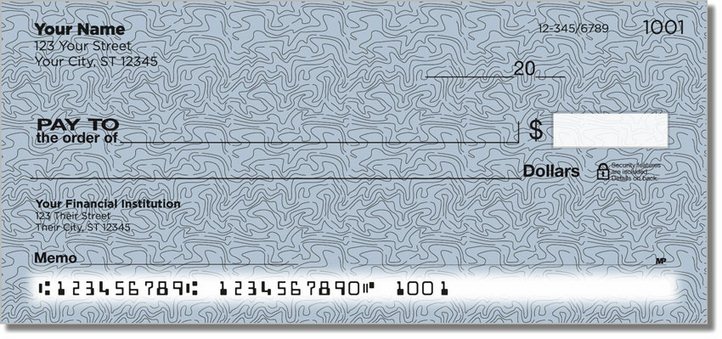 Topographic Personal Checks