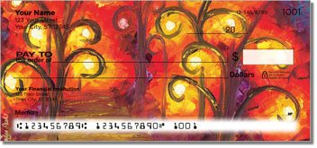 Trees Afire Personalized Checks