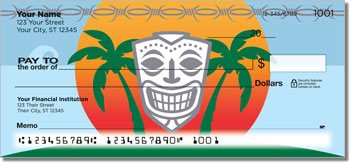 Tribal Mask Personalized Checks