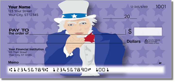 Uncle Sam and Friends Personal Checks