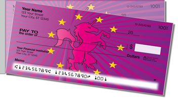 Unicorn Side Tear Design Checks