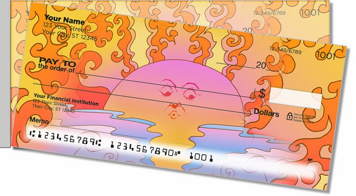 Valencia-Bruch Pop Art Side Tear Personal Checks