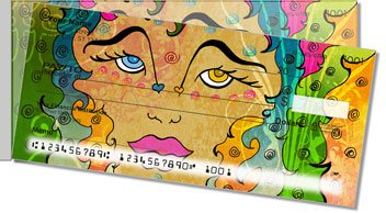Valencia-Bruch Pop Art Side Tear Personalized Checks