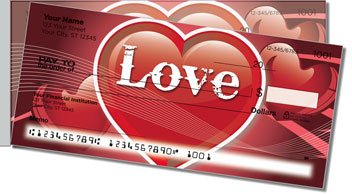 Valentines Day Side Tear Design Checks