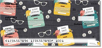 Vintage Bookwork Personalized Checks