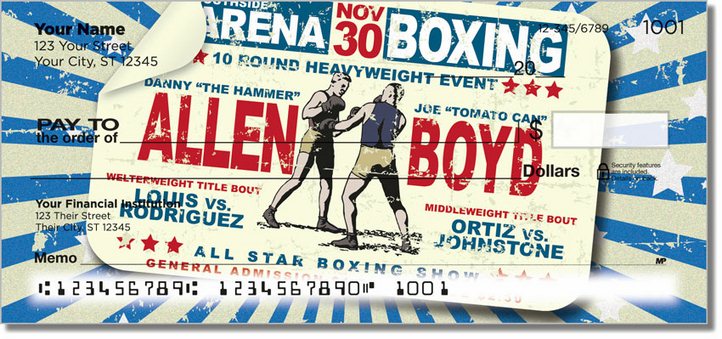 Vintage Boxing Personal Checks