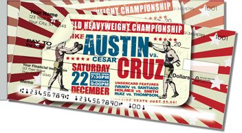 Vintage Boxing Side Tear Design Checks