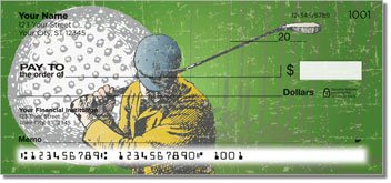 Vintage Golf Personalized Checks