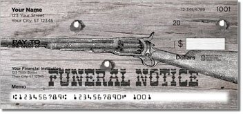 Vintage Gun Personalized Checks