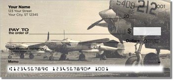 Vintage WWII Aircraft Personalized Checks