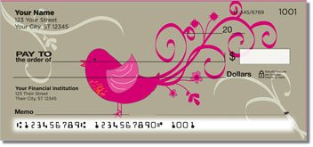 Whimsical Bird Design Checks