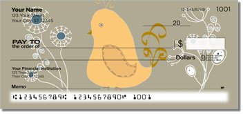 Whimsical Bird Personalized Checks