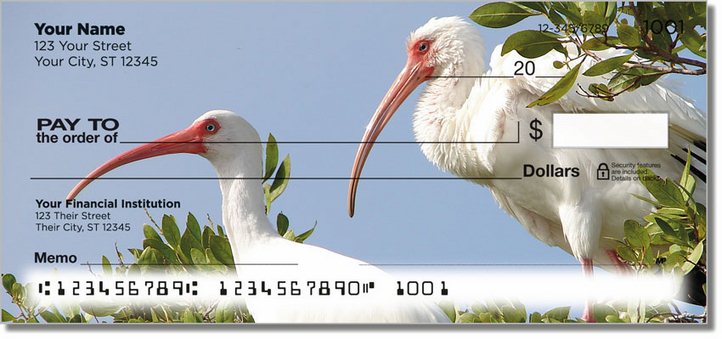 White Ibis Personal Checks