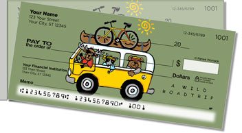 Wild Friends Side Tear Personalized Checks