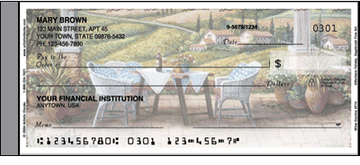 Wine Country Side Tear Personal Checks