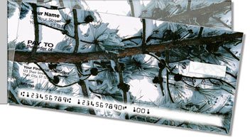 Winter Snow Side Tear Personalized Checks