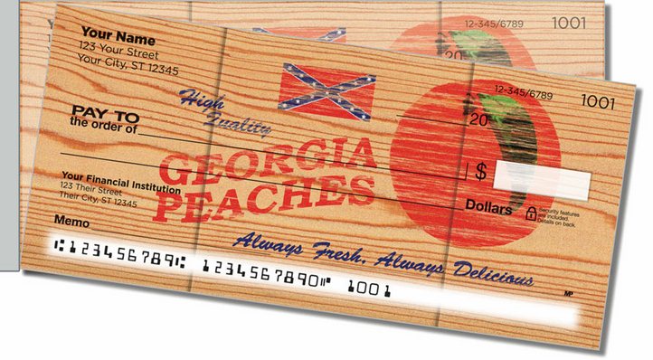 Wooden Crate Advertising Side Tear Personal Checks