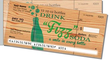 Wooden Crate Advertising Side Tear Personalized Checks