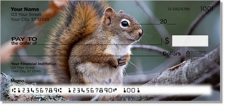 Woodland Creature Personal Checks