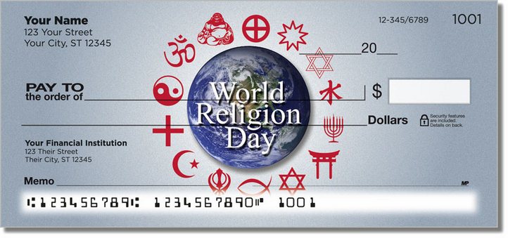 World Religion Personal Checks