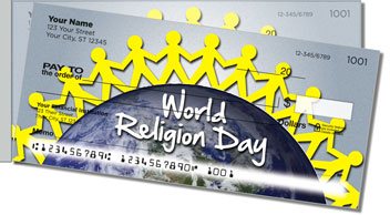 World Religion Side Tear Personalized Checks