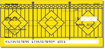 Wrought Iron Fence Personalized Checks